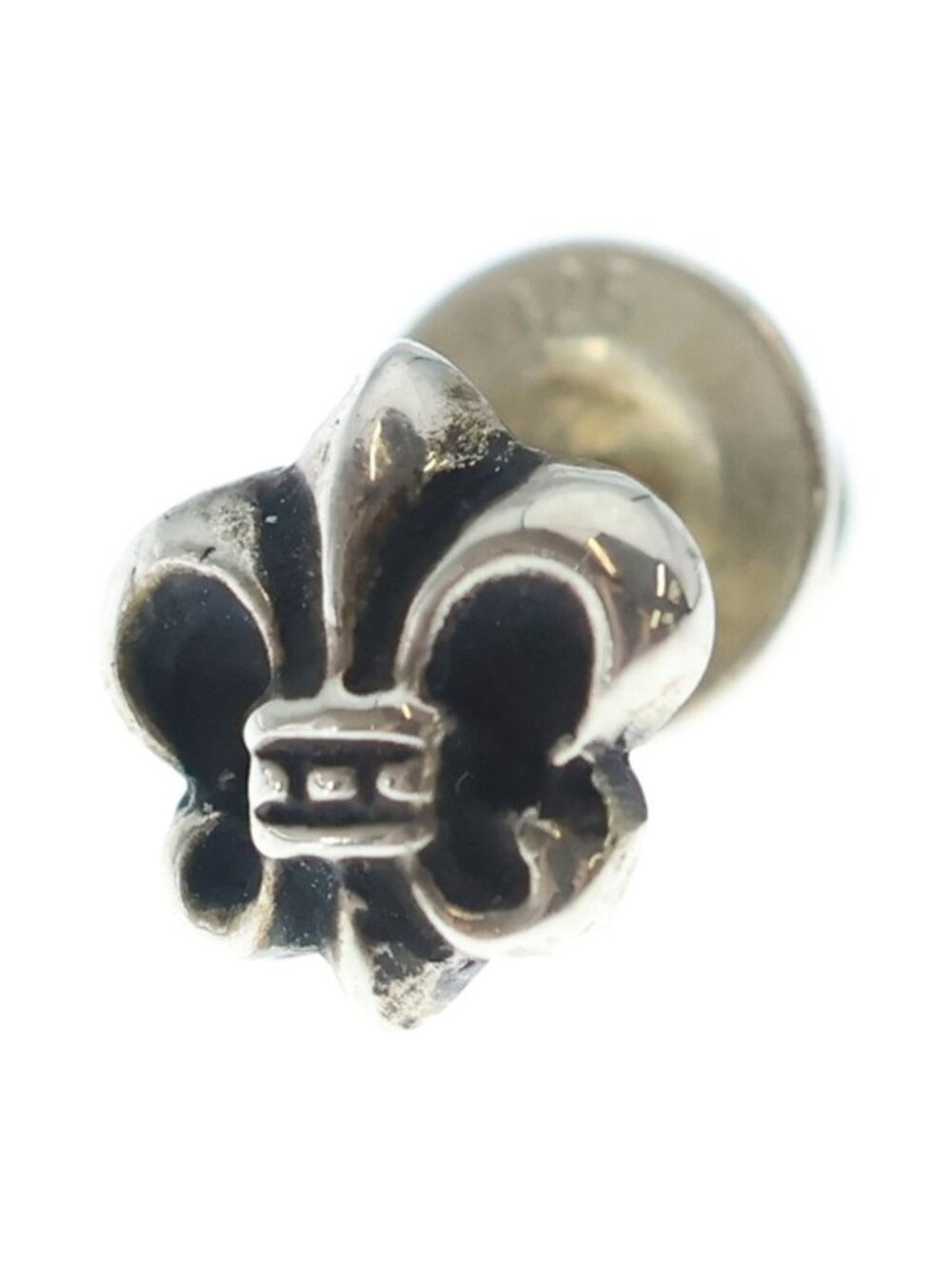 Chrome Hearts Co Bs Flr Bs Flare Stud Earrings Silver
